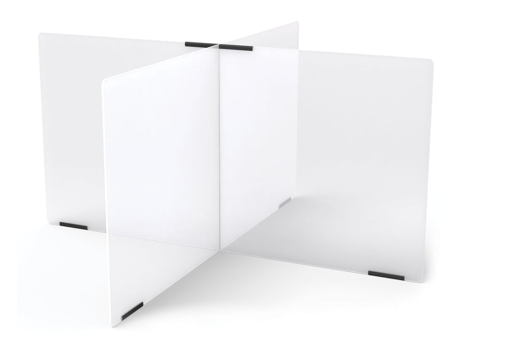 Jonti-Craft® See-Thru Table Divider Shields - 4 Station - 47.5