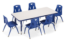 Load image into Gallery viewer, Berries® Stacking Chairs with Powder-Coated Legs - 14&quot; Ht - Set of 6 - Orange - MMEE Distributors
