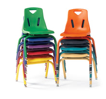Load image into Gallery viewer, Berries® Stacking Chair with Powder-Coated Legs - 8&quot; Ht - Teal - MMEE Distributors
