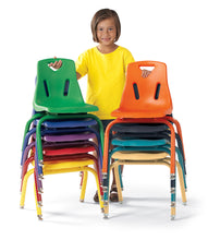 Load image into Gallery viewer, Berries® Stacking Chair with Powder-Coated Legs - 8&quot; Ht - Teal - MMEE Distributors
