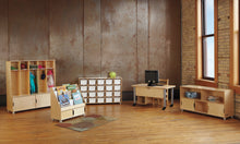 Load image into Gallery viewer, TrueModern® Twenty-Cubbie Shelf - with White Cubbie-Trays - MMEE Distributors
