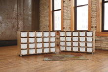 Load image into Gallery viewer, TrueModern® Twenty-Cubbie Shelf - with White Cubbie-Trays - MMEE Distributors
