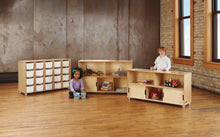 Load image into Gallery viewer, TrueModern® Twenty-Cubbie Shelf - with White Cubbie-Trays - MMEE Distributors
