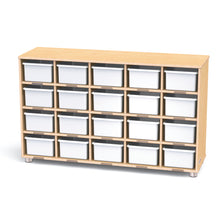 Load image into Gallery viewer, TrueModern® Twenty-Cubbie Shelf - with White Cubbie-Trays - MMEE Distributors
