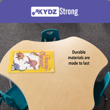 Load image into Gallery viewer, Berries® Rectangle Activity Table - 24&quot; X 36&quot;, A-height - Gray/Purple/Gray - MMEE Distributors
