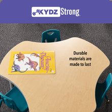 Load image into Gallery viewer, Berries® Rectangle Activity Table - 30&quot; X 72&quot;, T-height - Gray/Blue/Gray - MMEE Distributors
