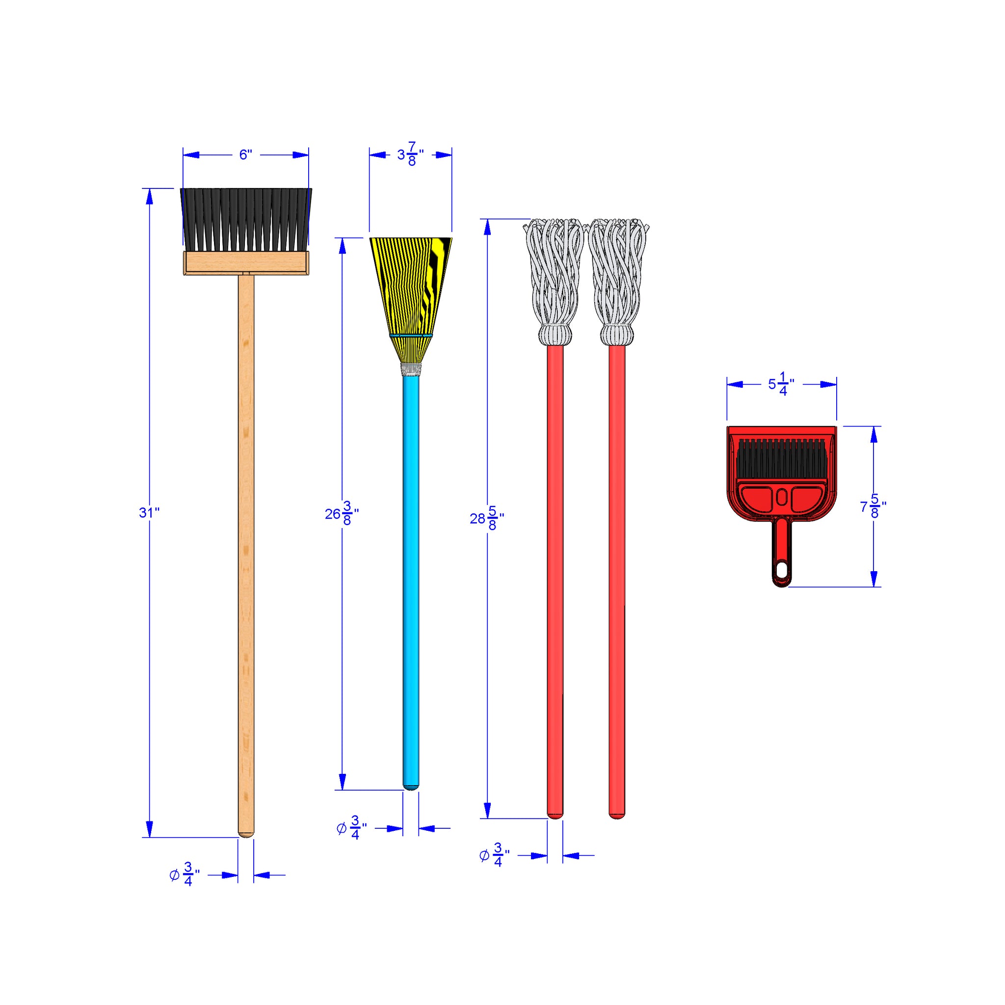 Jonti-Craft - Housecleaning Set-n-Rack