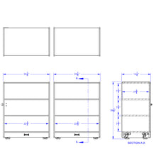 Load image into Gallery viewer, Jonti-Craft® 20 Cubbie-Tray Triple Fold-n-Lock - with Colored Trays - MMEE Distributors

