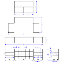 Load image into Gallery viewer, Jonti-Craft® 20 Cubbie-Tray Triple Fold-n-Lock - with Clear Trays - MMEE Distributors
