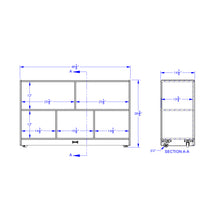 Load image into Gallery viewer, Rainbow Accents® Low Single Mobile Storage Unit - Green - MMEE Distributors
