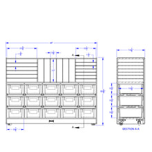 Load image into Gallery viewer, Rainbow Accents® Sectional Cubbie-Tray Mobile Unit - with Trays - Green - MMEE Distributors
