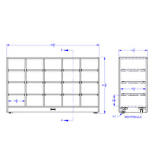 Load image into Gallery viewer, Rainbow Accents® 20 Cubbie-Tray Mobile Storage - without Trays - Teal - MMEE Distributors
