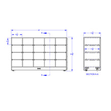 Load image into Gallery viewer, Jonti-Craft® 20 Cubbie-Tray Fold-n-Lock - with Colored Trays - MMEE Distributors

