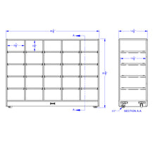 Load image into Gallery viewer, Jonti-Craft® 25 Cubbie-Tray Mobile Storage - without Trays - MMEE Distributors
