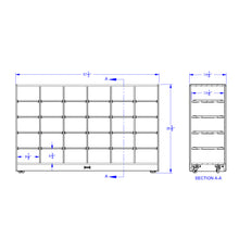 Load image into Gallery viewer, Rainbow Accents® 30 Cubbie-Tray Mobile Storage - without Trays - Green - MMEE Distributors
