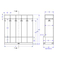Load image into Gallery viewer, Jonti-Craft® 5 Section Coat Locker with Step - MMEE Distributors
