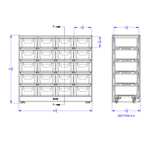 Load image into Gallery viewer, Jonti-Craft® 20 Cubbie-Tray Mobile Unit - with Colored Trays - MMEE Distributors
