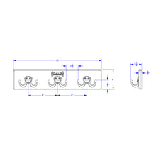 Load image into Gallery viewer, Jonti-Craft® Wall Mount Coat Rail - 3 Hooks - MMEE Distributors
