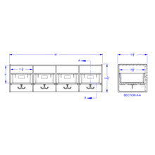 Load image into Gallery viewer, Jonti-Craft® 4 Section Wall Mount Coat Locker - with Clear Tubs - MMEE Distributors
