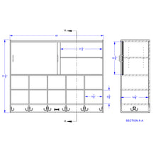 Load image into Gallery viewer, Jonti-Craft® 10 Section Wall Mount Coat Locker with Storage – with Colored Cubbie-Trays - MMEE Distributors
