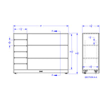 Load image into Gallery viewer, Jonti-Craft® Adjustable Combo Mobile Straight-Shelf - with clear Paper-Trays - MMEE Distributors
