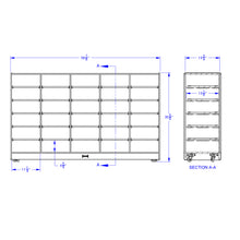 Load image into Gallery viewer, Jonti-Craft® 30 Paper-Tray Mobile Storage - without Paper-Trays - MMEE Distributors
