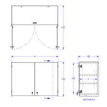 Load image into Gallery viewer, Rainbow Accents® Lockable Wall Cabinet - Teal - MMEE Distributors
