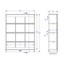 Load image into Gallery viewer, Rainbow Accents® Standard Bookcase - Green - RTA - MMEE Distributors

