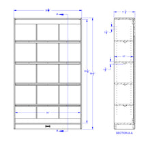 Load image into Gallery viewer, MapleWave® Tall Bookcase - RTA - MMEE Distributors
