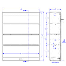 Load image into Gallery viewer, Rainbow Accents® Standard Bookcase - Red - MMEE Distributors

