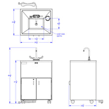 Load image into Gallery viewer, Jonti-Craft® Clean Hands Helper Portable Sink - 38&quot; Counter - Plastic Sink - MMEE Distributors
