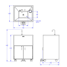 Load image into Gallery viewer, Jonti-Craft® Clean Hands Helper Portable Sink – Nonelectric - 38&quot; Counter - Plastic Sink - MMEE Distributors
