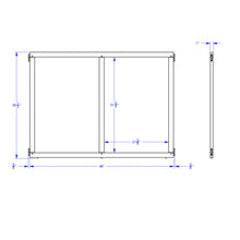 Load image into Gallery viewer, KYDZ Suite® Panel - A-height - 48&quot; Wide - Mirror - MMEE Distributors
