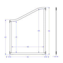 Load image into Gallery viewer, KYDZ Suite® Cascade Panel - A to S-height - 36&quot; Wide - See-Thru - MMEE Distributors
