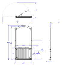 Load image into Gallery viewer, KYDZ Suite® Welcome Gate with Arch - Tall - 84&quot; High - A or E-height - MMEE Distributors
