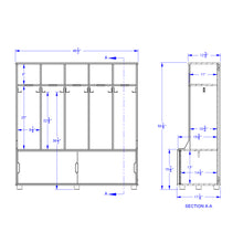 Load image into Gallery viewer, TrueModern® Five Space Locker - MMEE Distributors
