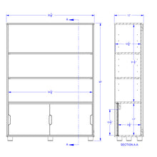 Load image into Gallery viewer, TrueModern® Three-Shelf Bookcase - MMEE Distributors
