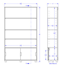 Load image into Gallery viewer, TrueModern® Four-Shelf Bookcase - MMEE Distributors
