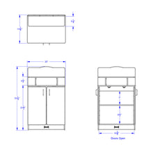 Load image into Gallery viewer, Rainbow Accents® Culinary Creations Kitchen Cupboard - Black - MMEE Distributors
