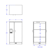 Load image into Gallery viewer, Rainbow Accents® Culinary Creations Kitchen Refrigerator - Blue - MMEE Distributors
