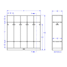 Load image into Gallery viewer, Jonti-Craft® 5 Section Coat Locker - MMEE Distributors
