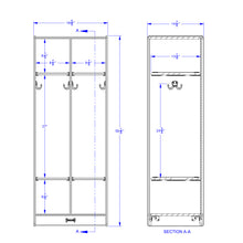 Load image into Gallery viewer, Jonti-Craft® 2 Section Coat Locker - MMEE Distributors
