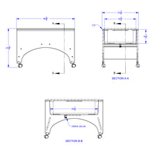 Load image into Gallery viewer, Rainbow Accents® Space Saver Sensory Table - Navy - MMEE Distributors

