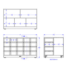 Load image into Gallery viewer, Jonti-Craft® Double-Sided Island – Single + 20 Cubbie-Tray - with Colored Trays - MMEE Distributors
