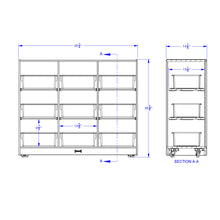 Load image into Gallery viewer, Jonti-Craft® 9 Tub Large Mobile Unit - with Colored Tubs - MMEE Distributors
