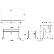 Load image into Gallery viewer, Rainbow Accents® Apollo Single Computer Desk - Red - MMEE Distributors
