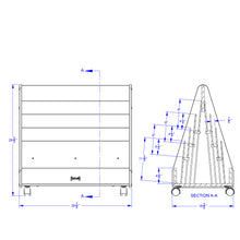 Load image into Gallery viewer, Rainbow Accents® Double Sided Pick-a-Book Stand - Mobile - Black - MMEE Distributors
