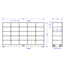 Load image into Gallery viewer, Jonti-Craft® 25 Tub Mobile Storage - without Tubs - MMEE Distributors
