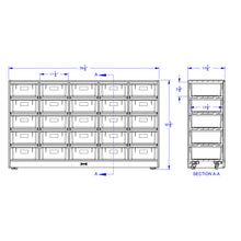 Load image into Gallery viewer, Jonti-Craft® 25 Tub Mobile Storage - with Colored Tubs - MMEE Distributors
