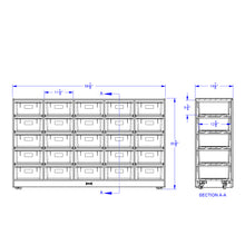 Load image into Gallery viewer, Jonti-Craft® 25 Tub Mobile Storage - with Clear Tubs - MMEE Distributors
